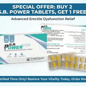 S.B. Power Herbal Tablets – Men’s Wellness (Buy 2 Get 1 Free)